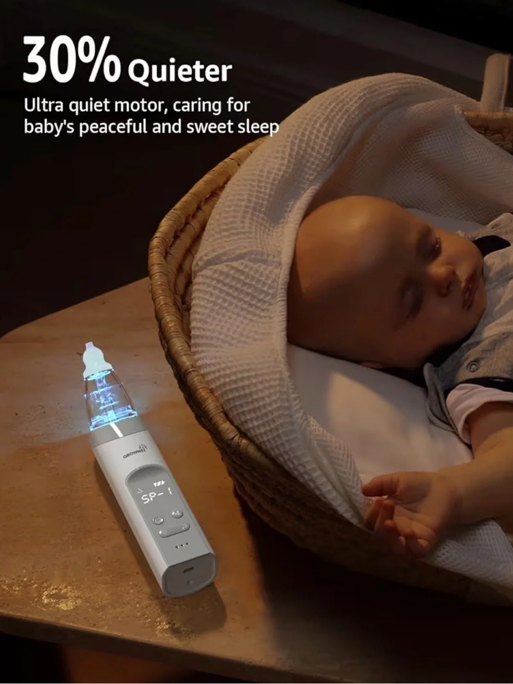 NWT - GROWNSI White Nasal Aspirator for Kids